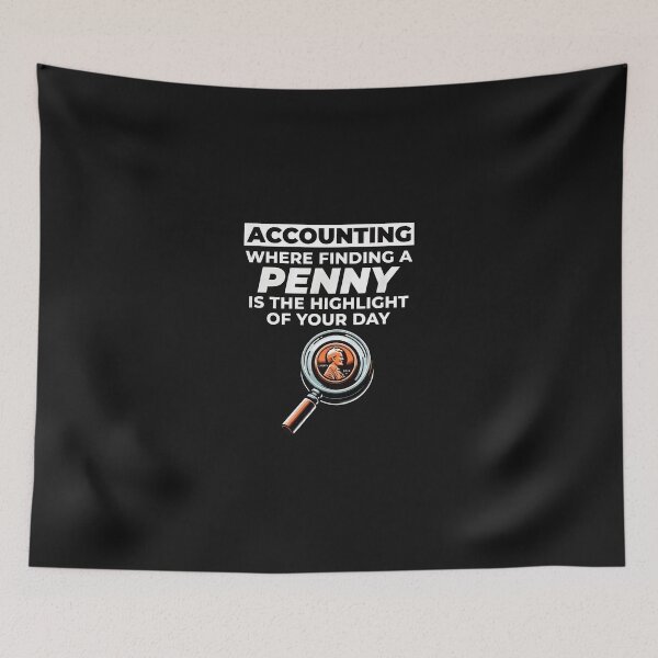 Item preview, Accounting Penny Humor Magnifying Glass Design designed and sold by Rodokbdjb.
