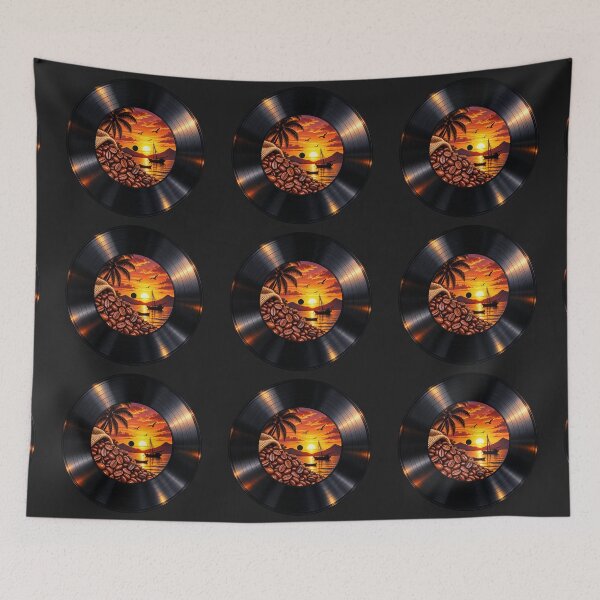 Item preview, Vintage Vinyl Record Coffee Sunset designed and sold by Hari Arts.