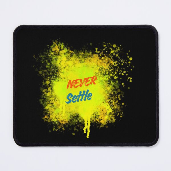 Item preview, Never Settle – Bold Paint Splatter Motivational Design designed and sold by CREATIVE HIVE.