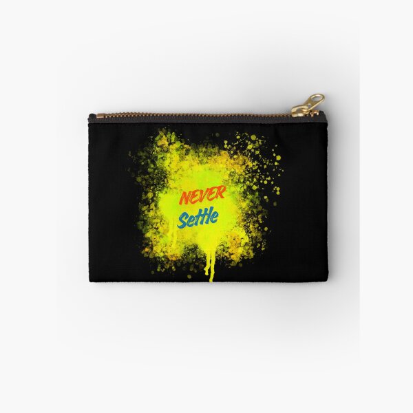 Item preview, Never Settle – Bold Paint Splatter Motivational Design designed and sold by CREATIVE HIVE.