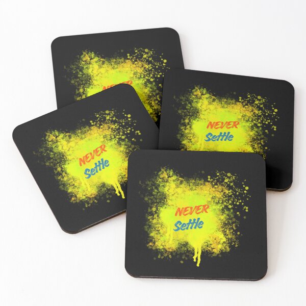 Item preview, Never Settle – Bold Paint Splatter Motivational Design designed and sold by CREATIVE HIVE.