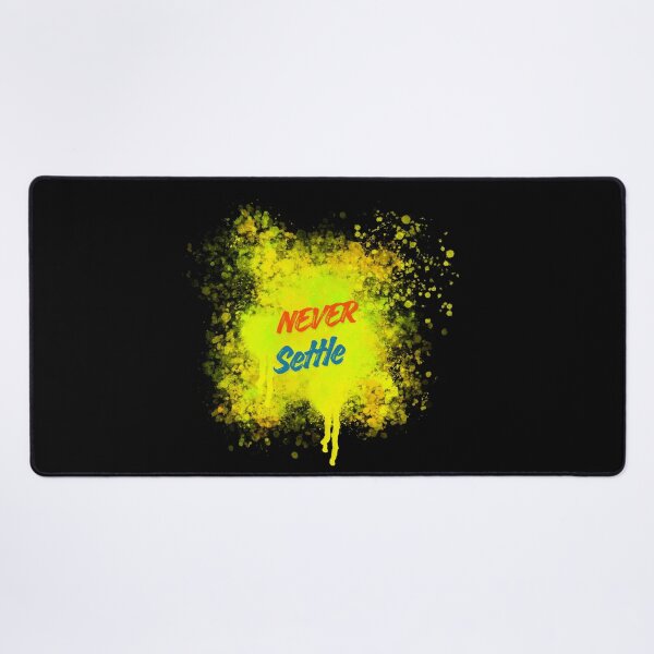 Item preview, Never Settle – Bold Paint Splatter Motivational Design designed and sold by CREATIVE HIVE.