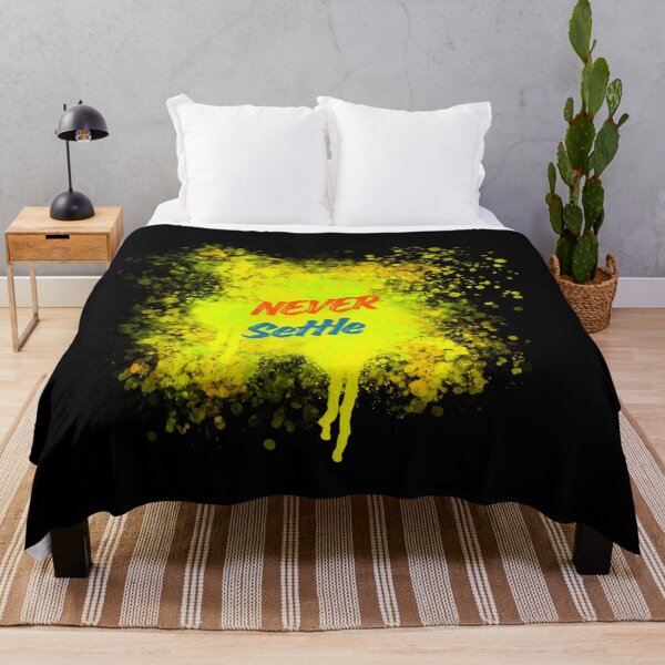Item preview, Never Settle – Bold Paint Splatter Motivational Design designed and sold by CREATIVE HIVE.