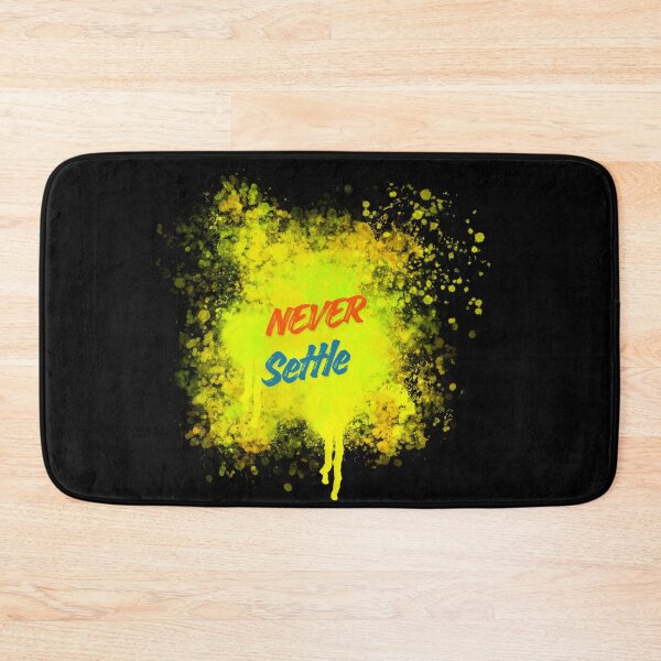 Item preview, Never Settle – Bold Paint Splatter Motivational Design designed and sold by CREATIVE HIVE.