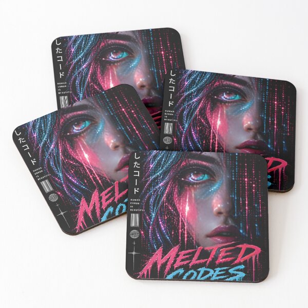 Item preview, Melted Codes - Cyberpunk Melting Face designed and sold by Melted Codes.