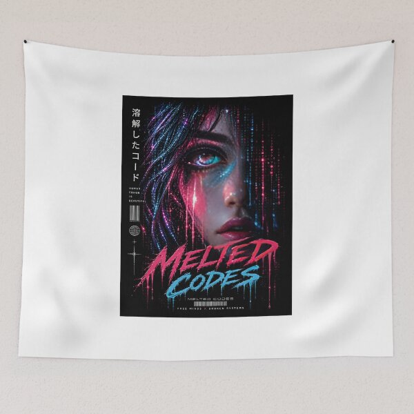 Item preview, Melted Codes - Cyberpunk Melting Face designed and sold by Melted Codes.