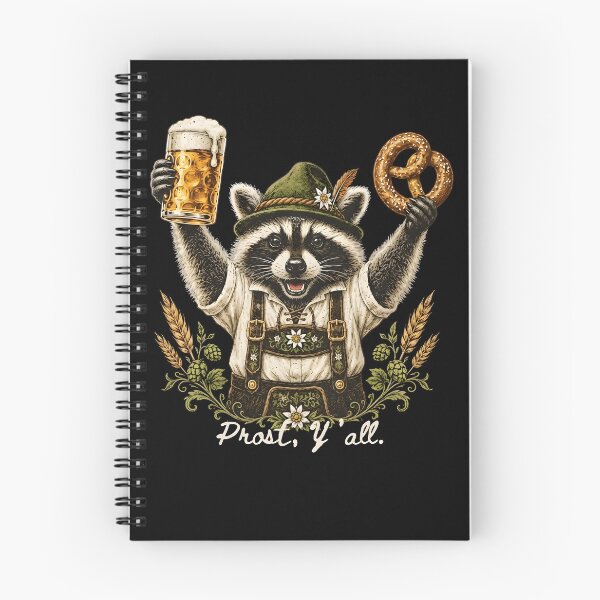 Artikelvorschau, Oktoberfest-Waschbär-Shirt, Prost-Y'all-Bierfest-Design, bayerischer Trinkhumor, deutsche Bierfeier, lustiges Waschbär-Geschenk entworfen und verkauft von Blebaylem.