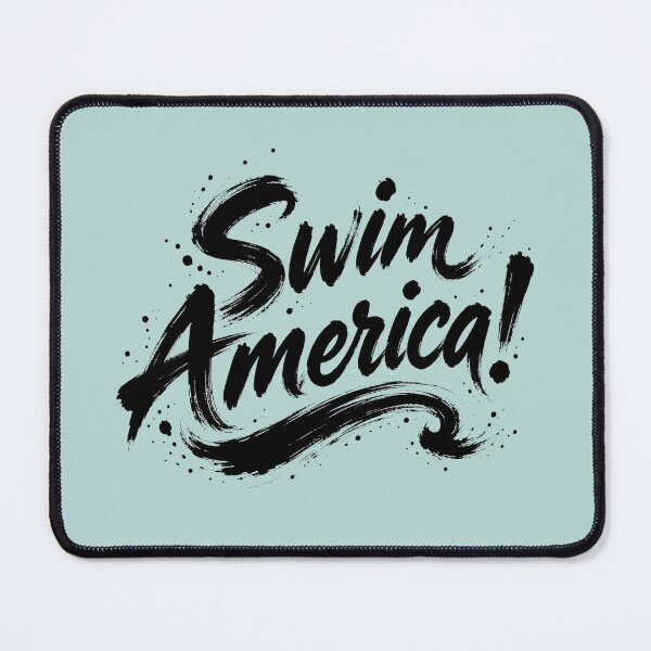 Item preview, Swim America! Retro Aquatic Adventure Logo designed and sold by The-Drip-Studio.