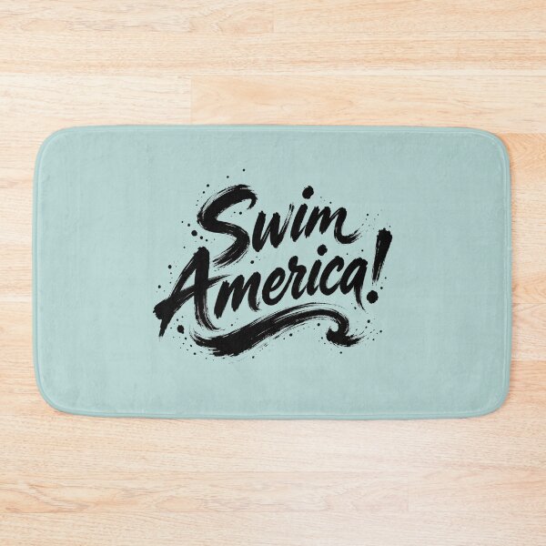 Item preview, Swim America! Retro Aquatic Adventure Logo designed and sold by The-Drip-Studio.