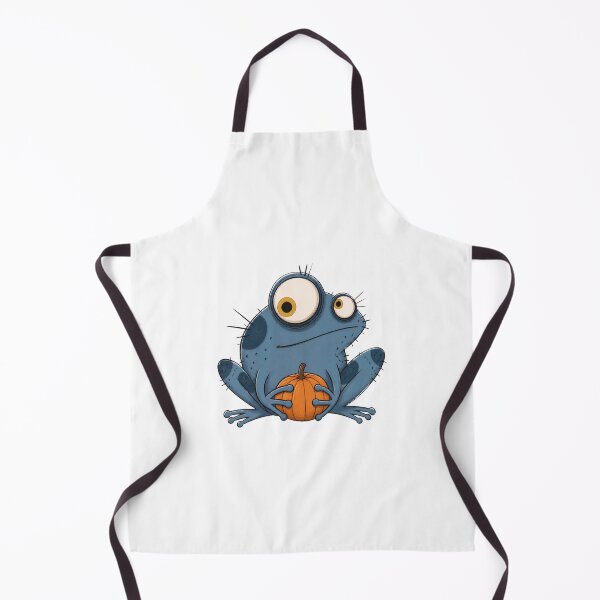Item preview, Blue Frog with Mini Pumpkin designed and sold by The-Art-of-D.