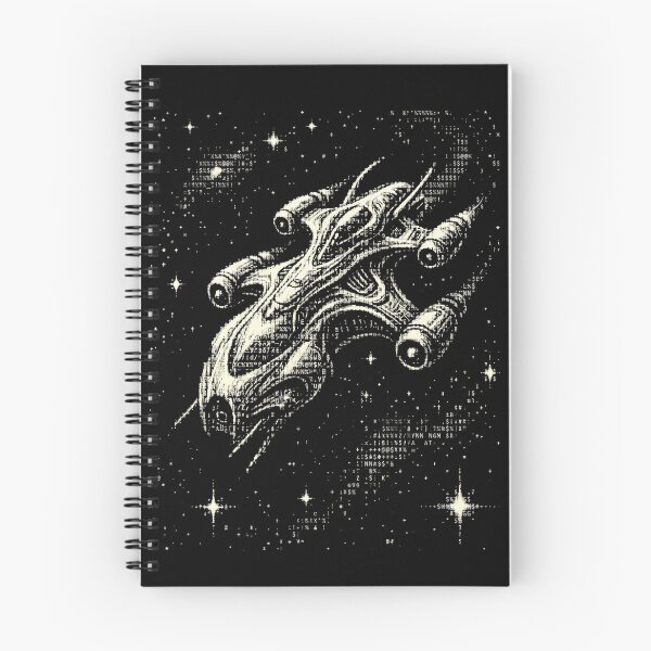 Item preview, Vintage Ascii Spaceship Pixel Art Sci-Fi Gaming designed and sold by d247.