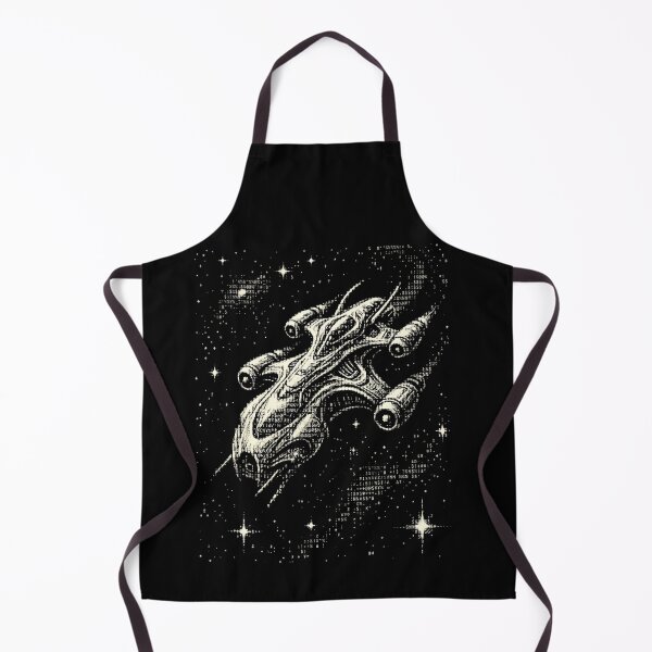 Item preview, Vintage Ascii Spaceship Pixel Art Sci-Fi Gaming designed and sold by d247.