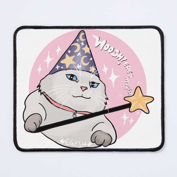 Item preview, Woosh You Are Magic Cat Magician Illustration designed and sold by elgatoysuhumana.