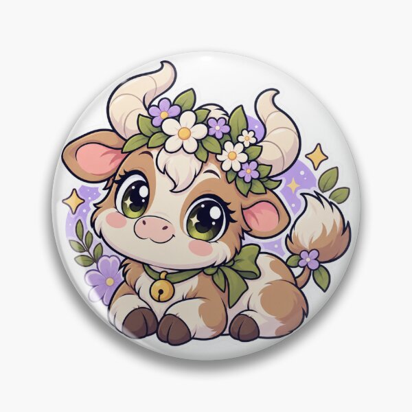 Item preview, Taurus Zodiac – Cute Kawaii Star Sign Character Sticker designed and sold by Digitalcpy.