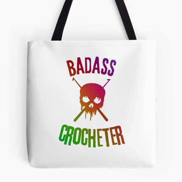 Item preview, Crocheter design Skull with crochet hook "crossbones" ~ BADASS CROCHETER  designed and sold by OmStudioz .