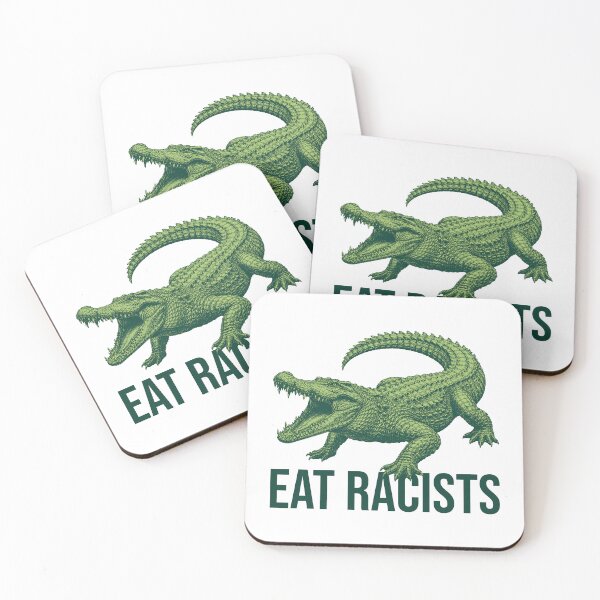 Item preview, Eat Racists Crocodile Funny Anti-Racism Statement designed and sold by xndrlab.