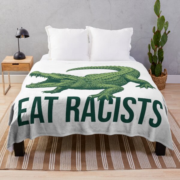Item preview, Eat Racists Crocodile Funny Anti-Racism Statement designed and sold by xndrlab.