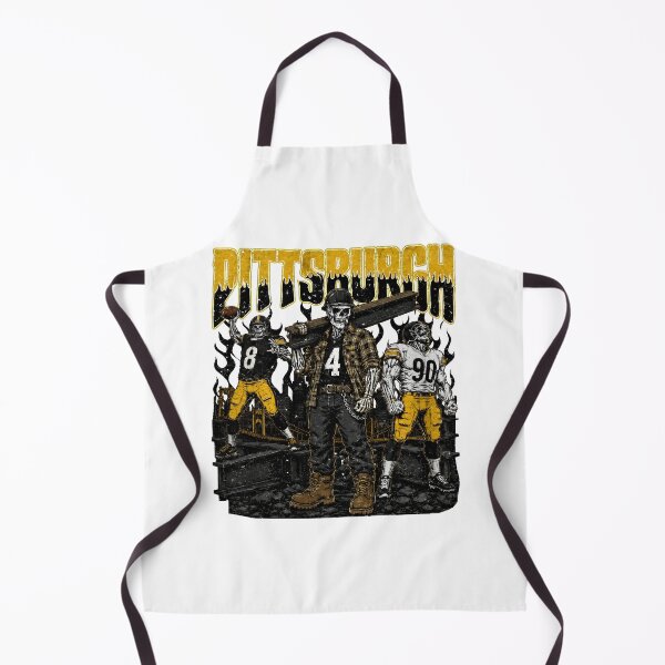Item preview, Pittsburgh Skeleton Football Steelworker Black Gold Graphic designed and sold by SarahWood24659.