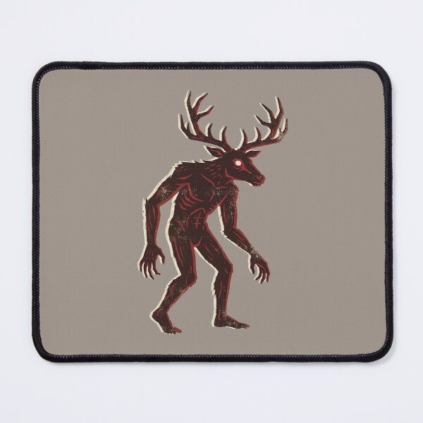 Item preview, Wendigo Cryptid Deer Man Forest Monster Horror Illustration designed and sold by KiwiRider.