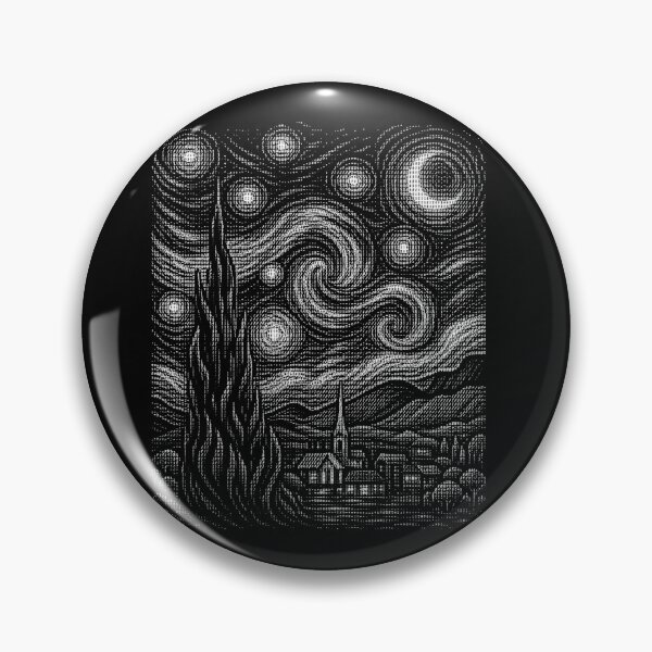 Item preview, Starry Night Ascii Art Classic Painting designed and sold by d247.