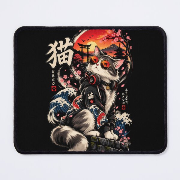 Item preview, Cool Neko Cat - Japanese Streetwear designed and sold by GenZFashion000.