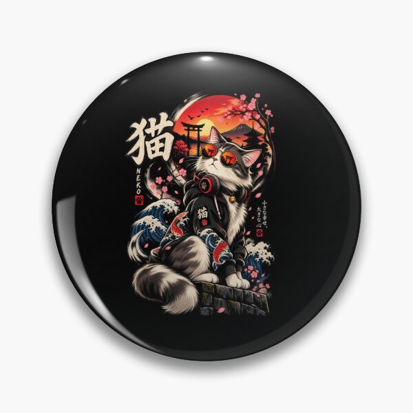 Item preview, Cool Neko Cat - Japanese Streetwear designed and sold by GenZFashion000.
