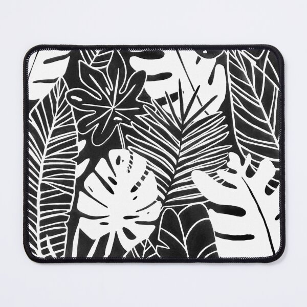 Item preview, Bold Black & White Tropical Leaf Illustration designed and sold by ThingsAmyMade.