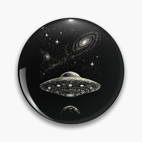 Item preview, Ascii UFO Flying Saucer Space Galaxy Art designed and sold by d247.