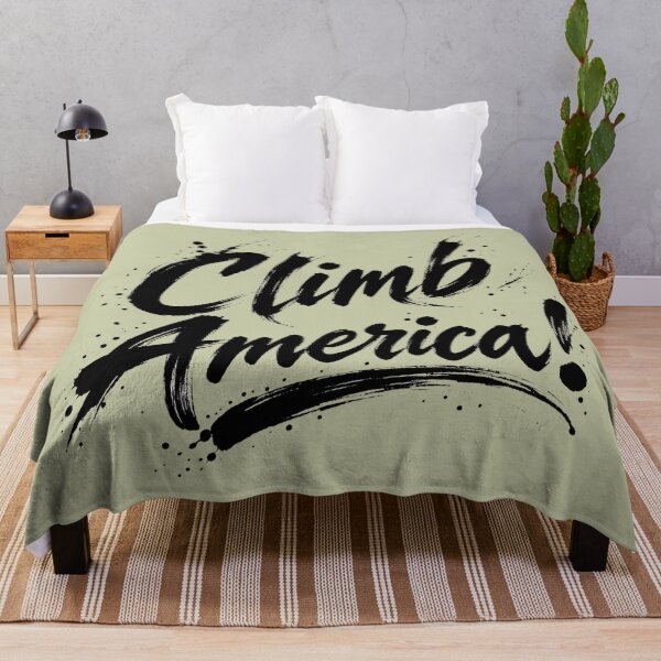 Item preview, Climb America! Bold Brush Calligraphy Hiking Adventure designed and sold by The-Drip-Studio.