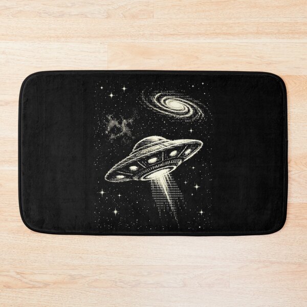 Item preview, UFO Abduction Ascii Art Space Alien Flying Saucer designed and sold by d247.