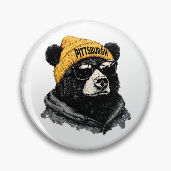 Item preview, Pittsburgh Black Bear Beanie Sunglasses Graphic designed and sold by MelanieMa74689.