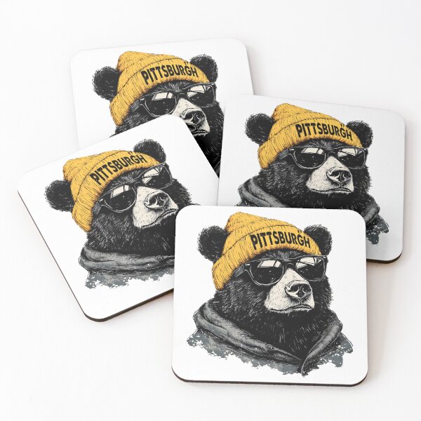 Item preview, Pittsburgh Black Bear Beanie Sunglasses Graphic designed and sold by MelanieMa74689.