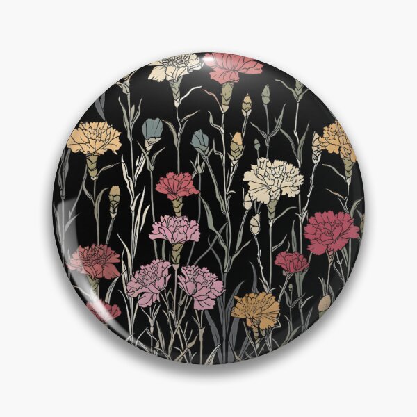 Item preview, Carnations Flowers Botanical designed and sold by goombi-creative.
