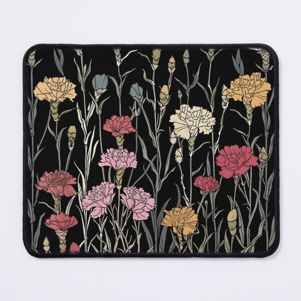 Item preview, Carnations Flowers Botanical designed and sold by goombi-creative.