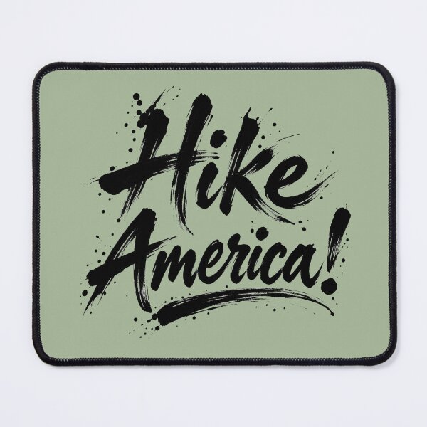 Item preview, Hike America! Bold Brush Lettering for US Hikers designed and sold by The-Drip-Studio.