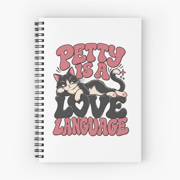 Item preview, Petty Is A Love Language, Type-Sandwich Lounging Cat Gift designed and sold by PhylonBoxx.