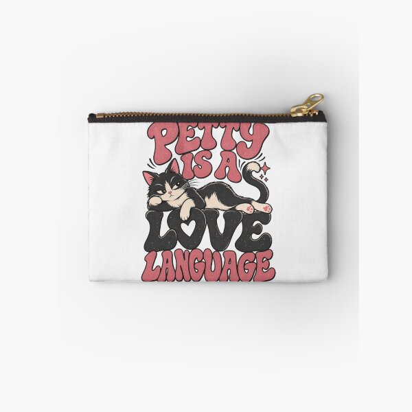 Item preview, Petty Is A Love Language, Type-Sandwich Lounging Cat Gift designed and sold by PhylonBoxx.