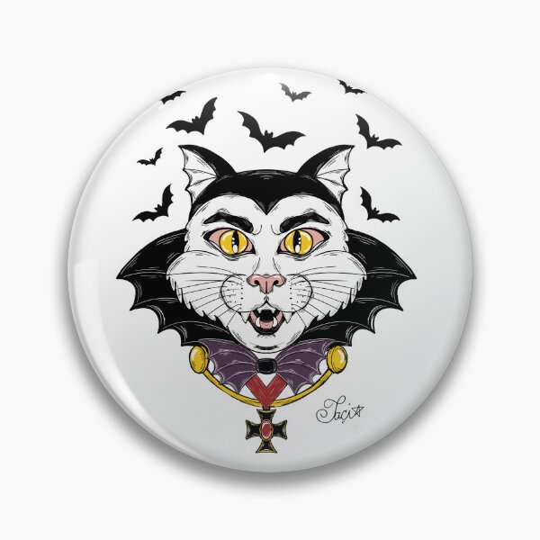 Item preview, Cat Dracula face, Dracatula Halloween character  designed and sold by Taçiana  Estrela.