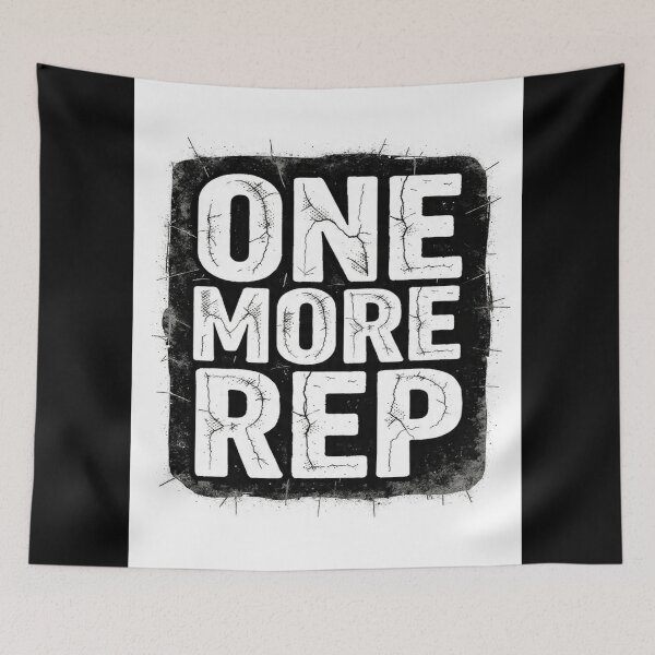 Item preview, One More Rep Front Back | Gym Motivation Workout T-Shirt` designed and sold by Aliplus+.
