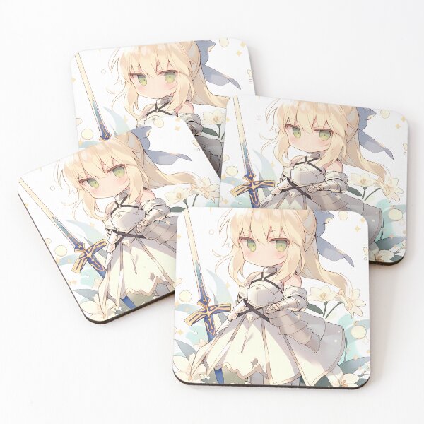 Item preview, Saber Fate Stay Night Chibi Armor Floral Charm designed and sold by BrianRayan.