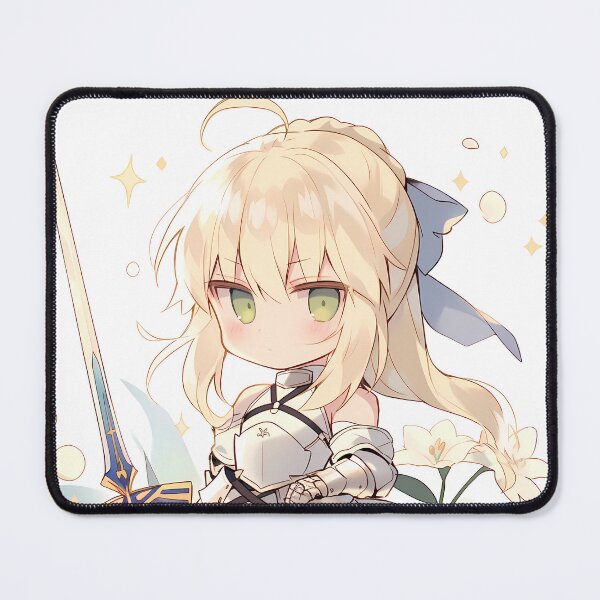 Item preview, Saber Fate Stay Night Chibi Armor Floral Charm designed and sold by BrianRayan.