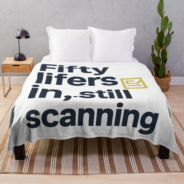 Item preview, Fifty Lifers In, Still Scanning Birding Typography designed and sold by Ainbowz-Artwork.