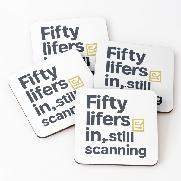 Item preview, Fifty Lifers In, Still Scanning Birding Typography designed and sold by Ainbowz-Artwork.