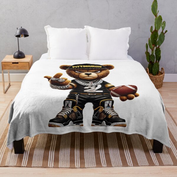 Item preview, Angry Pittsburgh Football Teddy Bear Streetwear Graphic designed and sold by BarbaraBa33449.