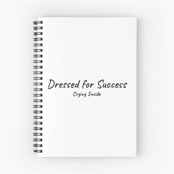 Item preview, Dressed for Success Crying Inside Funny Work Meme Tee designed and sold by low battery meme design.