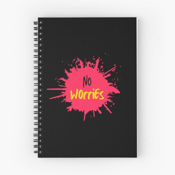 Item preview, No Worries – Relaxed Paint Splatter Typography Design designed and sold by CREATIVE HIVE.