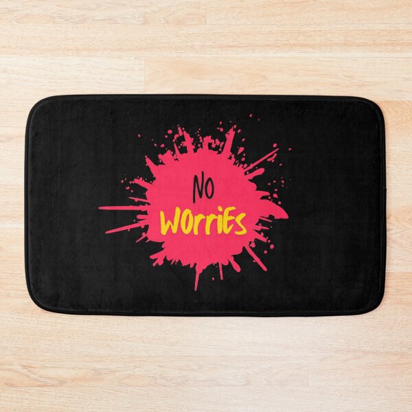 Item preview, No Worries – Relaxed Paint Splatter Typography Design designed and sold by CREATIVE HIVE.