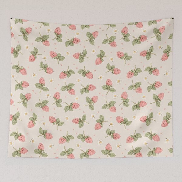 Item preview, Wild Strawberry Vine Watercolor designed and sold by SSundaysPrints.