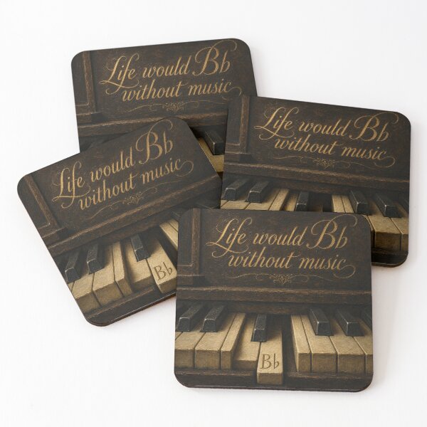 Item preview, Beethoven Pun: Life would Bb without music - Dark Academia Classical Music Humorous Art designed and sold by DoReMiStudio.