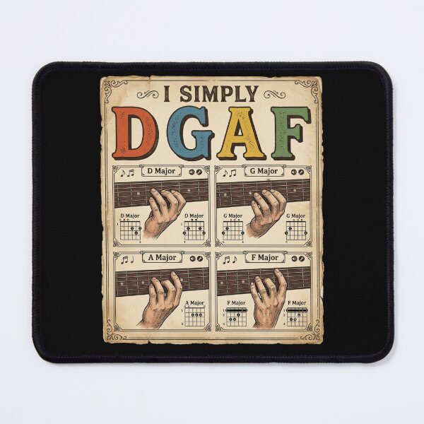Item preview, I Simply DGAF Guitar Chords Musician Humor designed and sold by Flirt-Teez.